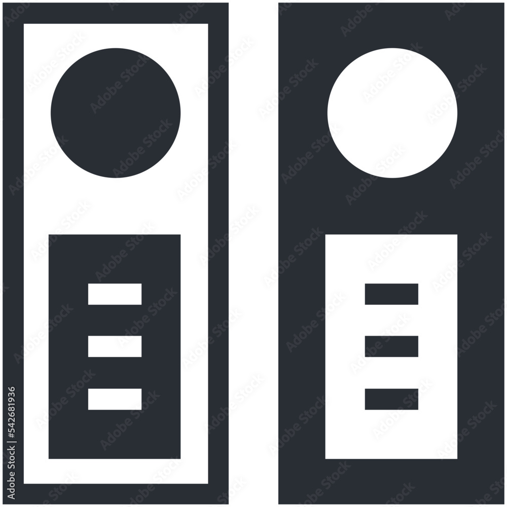 Canvas Prints file folders vector icon