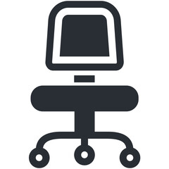 Swivel Chair Vector Icon