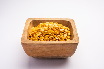 Split Chickpea Also Know as Chana Dal, Yellow Chana Split Peas, Dried Chickpea Lentils