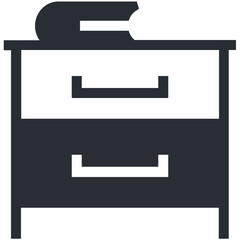 Chest of Drawers Vector Icon