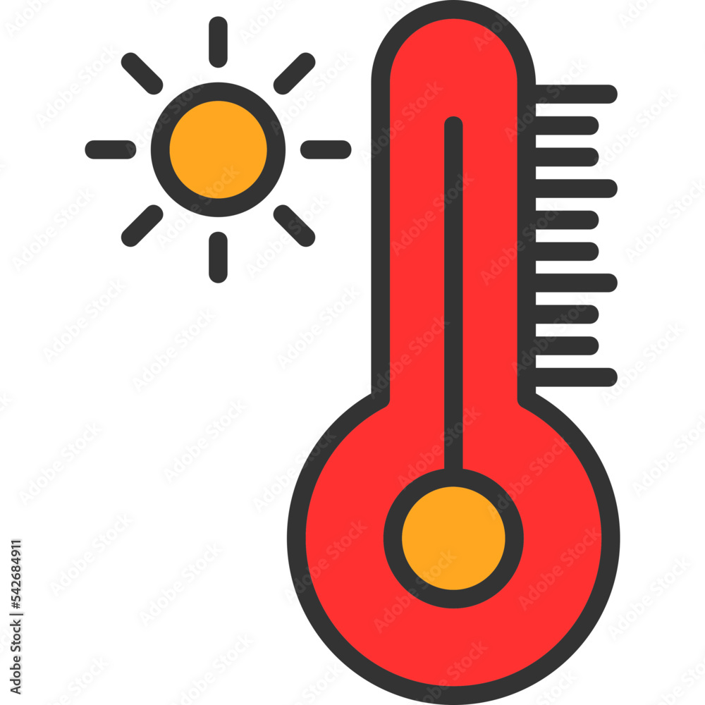 Sticker temperature icon