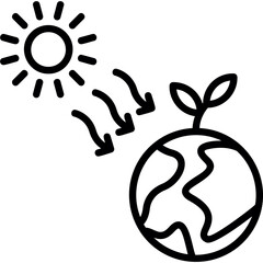 Sun Radiation Icon