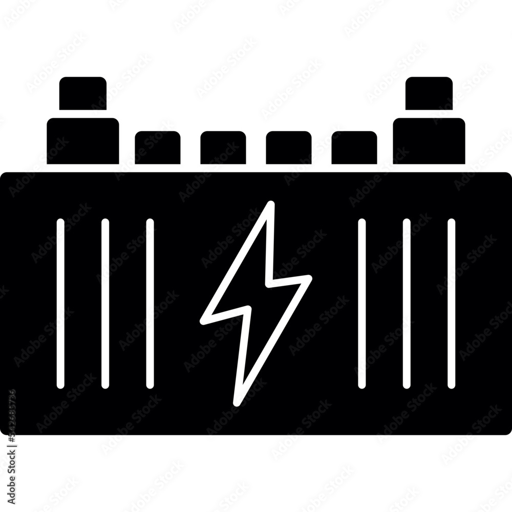 Sticker battery icon