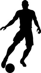 Soccer Football Player Silhouette