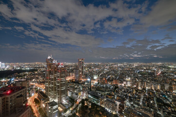 Fototapeta na wymiar 東京都新宿区西新宿から見た都市景観