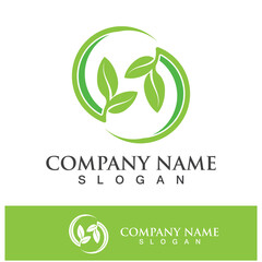 Green tree leaf nature logo images