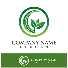 Green tree leaf nature logo images