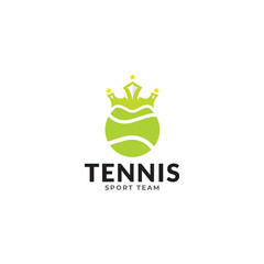 Tennis Team Club Sports Logo Tempalte Vector