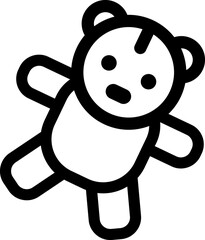 Teddy bear cartoon icon