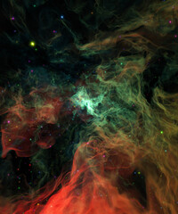 fractal background with space