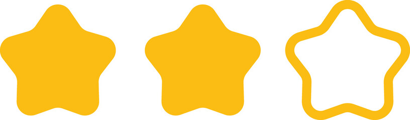 rating stars  icon