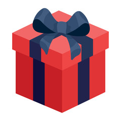 red gift box present
