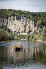 La gabare sur la Dordogne à La Roque Gageac 