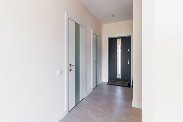 Interior and entrance doors in the new apartment.