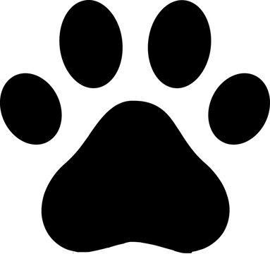 Dog footprint glyph icon