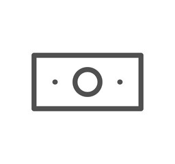 Money and finance icon outline and linear vector.