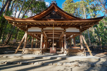 Naklejka premium 上賀茂神社摂社 大田神社 拝殿 京都市