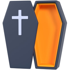 Obraz premium Coffin 3D icon