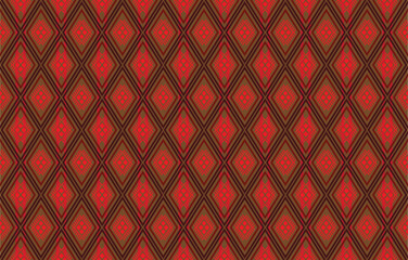Gypsy pattern tribal ethnic motifs geometric seamless background. Doodle gypsy geometric shapes sprites tribal motifs clothing fabric textile print traditional design with triangles