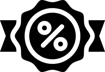 Sale Label Glyph Sign