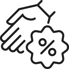 Sale Label in hand Icon