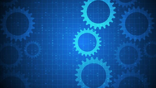 sfondo, ingranaggi, produzione, motore