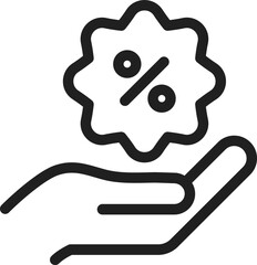 Sale Label in hand Icon