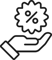 Sale Label in hand Icon