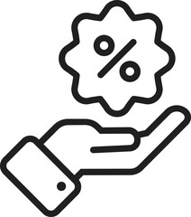 Sale Label in hand Icon