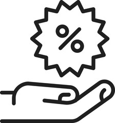 Sale Label in hand Icon