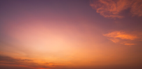 sunset sky with clouds