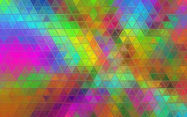 Colorful abstract faded triangles illustration background. Colorful mosaic triangle effect pattern. Background design of presentation, backdrop, poster, flyer, book cover, card, etc.