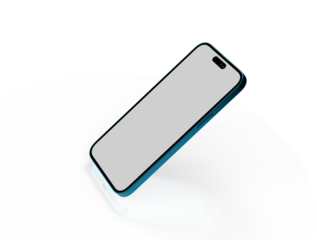 realistic smartphone template mockup for user experience presentation. Stylish concept design for websites, applications and landing pages.