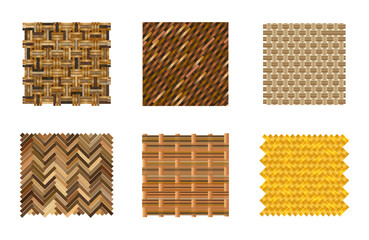 Traditional native Bamboo mat amakan pattern design