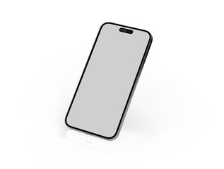 All-screen smartphone mockup isolated 3d