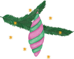 christmas tree branch