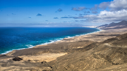 Fototapeta na wymiar Costa sud a Fuerteventura, Isole Canarie 