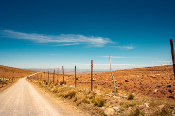 gauge road in the desolate peruvian andes