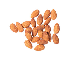 Almond nuts isolated on transparent png