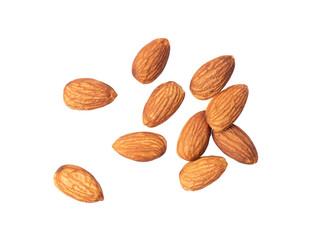 Almond. Nuts isolated on transparent png - 542717307