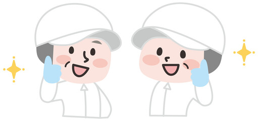  やる気をみせる白衣のスタッフたち  © shigotono