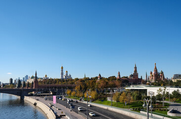 Fototapeta na wymiar Moscow city Kremlin landscape