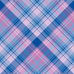 Seamless pattern in stylish purple and blue colors for plaid, fabric, textile, clothes, tablecloth and other things. Vector image. 2