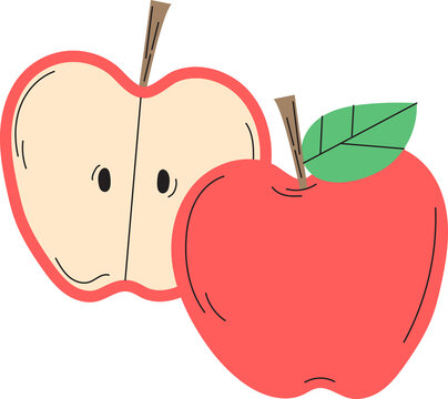 Apple Fruit Heathy Food Diet Clipart