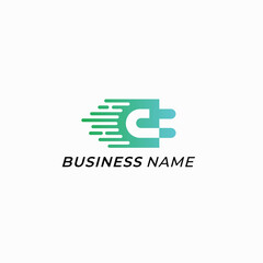design logo creative electric fast charging