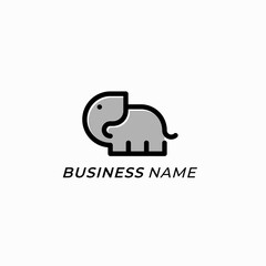 design logo minimal elephant