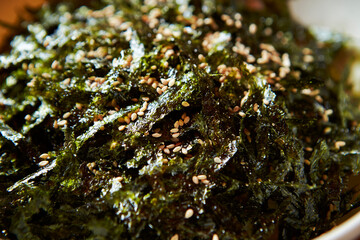 Korean food, fried dried seaweed © mnimage