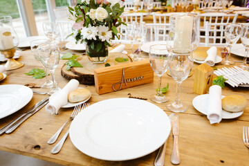 Decoración en la celebración de matrimonio