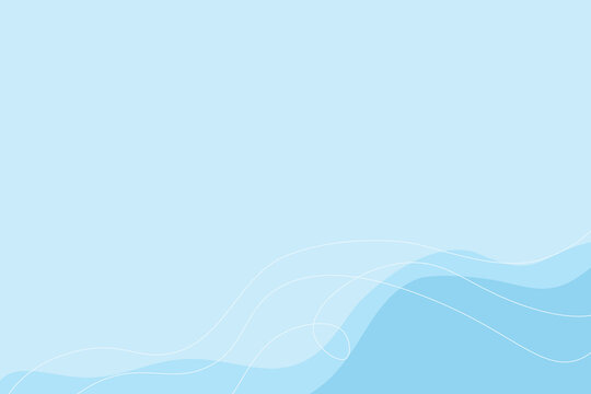 light pastel blue background with waves and lines with empty space
