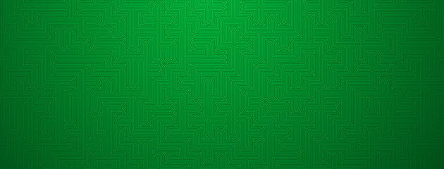 Abstract background with maze pattern in green colors